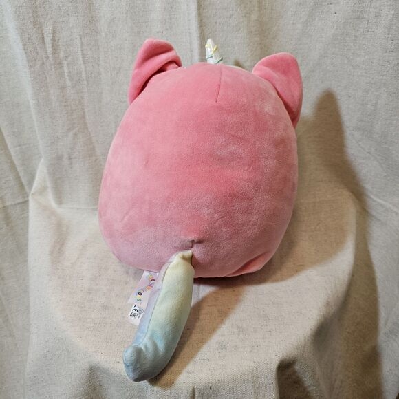 Squishmallows Sienna Pink Caticorn Cat Unicorn Rainbow Belly Mane Star Eye Plush - Picture 3 of 8